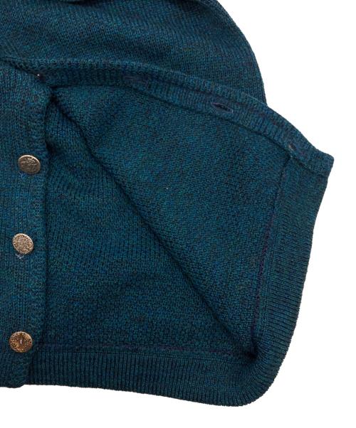 THUNDERBIRD（サンダーバード）THUNDERBIRD (サンダーバード) メタルボタンニットカーディガン ブルー サイズ:Lの古着・服飾アイテム