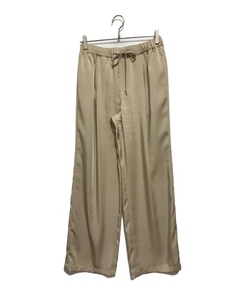Spick and Span（スピック＆スパン）Spick and Span (スピックアンドスパン) シルキーサテンイージーパンツ ベージュ サイズ:SIZE 40の古着・服飾アイテム