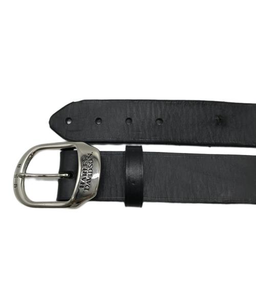 HARLEY-DAVIDSON（ハーレーダビッドソン）HARLEY-DAVIDSON (ハーレーダビッドソン) レザーベルト ブラックの古着・服飾アイテム