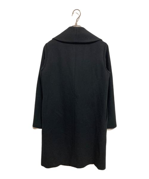 INDIVI（インディヴィ）INDIVI (インディヴィ) ショールカラーロングコート ブラック サイズ:40の古着・服飾アイテム
