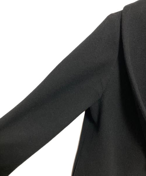 INDIVI（インディヴィ）INDIVI (インディヴィ) ショールカラーロングコート ブラック サイズ:40の古着・服飾アイテム