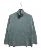 AURALEEオーラリー）の古着「SUPER FINE WOOL RIB KNIT TURTLE NECK P/O」｜ブルー