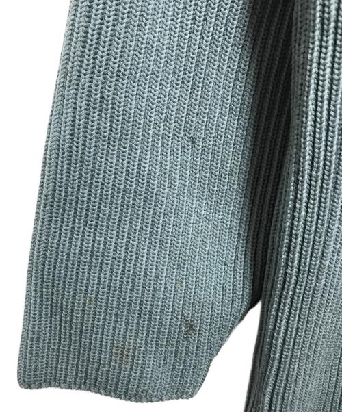 AURALEE（オーラリー）AURALEE (オーラリー) SUPER FINE WOOL RIB KNIT TURTLE NECK P/O ブルーの古着・服飾アイテム