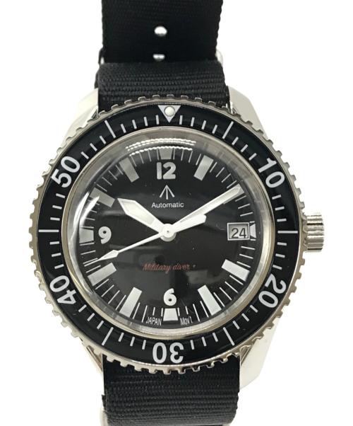 NAVAL WATCH（ナヴァル ウォッチ）NAVAL WATCH (ナヴァル ウォッチ) MILITARY WATCH MIL.-05 SV/BK ブラックの古着・服飾アイテム