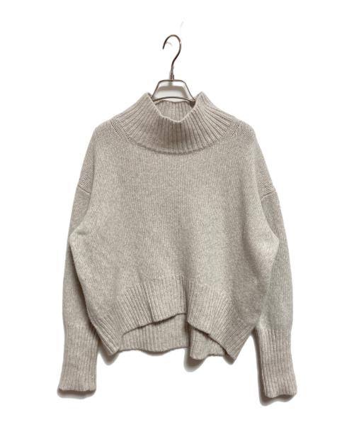 GALERIE VIE（ギャルリーヴィー）GALERIE VIE (ギャルリーヴィー) ファインウール ハイネックプルオーバー ベージュ サイズ:FREEの古着・服飾アイテム