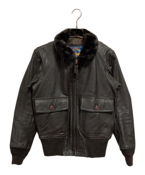 cooper（クーパー）cooper (クーパー) G-1 レザーフライトジャケット ブラック サイズ:34Rの古着・服飾アイテム