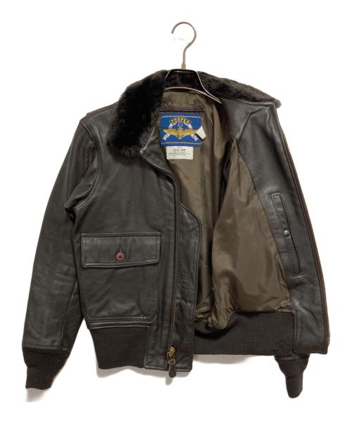 cooper（クーパー）cooper (クーパー) G-1 レザーフライトジャケット ブラック サイズ:34Rの古着・服飾アイテム
