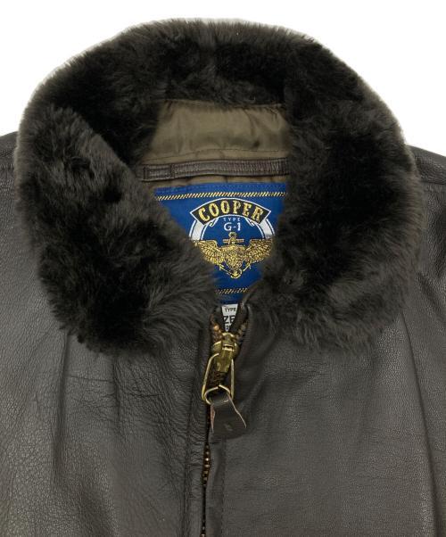 cooper（クーパー）cooper (クーパー) G-1 レザーフライトジャケット ブラック サイズ:34Rの古着・服飾アイテム