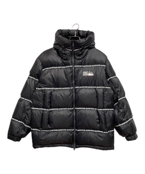 FIRST DOWN（ファーストダウン）FIRST DOWN (ファーストダウン) アウターテープダウンジャケット ブラック サイズ:Lの古着・服飾アイテム