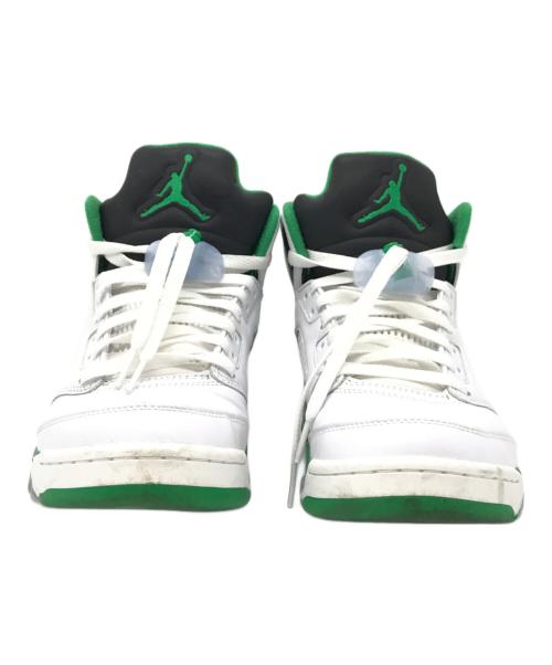 NIKE（ナイキ）NIKE (ナイキ) Women's Air Jordan 5 Retro ホワイト×グリーン サイズ:27.5㎝の古着・服飾アイテム