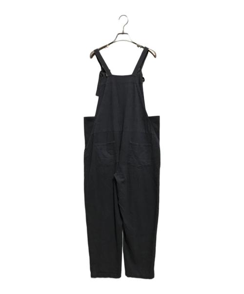 YARRA（ヤラ）YARRA (ヤラ) コットンリネン切替リブサロペット グレー サイズ:FREEの古着・服飾アイテム