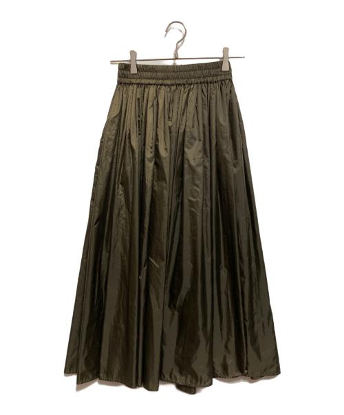 DOUBLE STANDARD CLOTHING（ダブルスタンダードクロージング）DOUBLE STANDARD CLOTHING (ダブルスタンダードクロージング) ESSENTIAL タフタボリュームスカート グリーン サイズ:36の古着・服飾アイテム