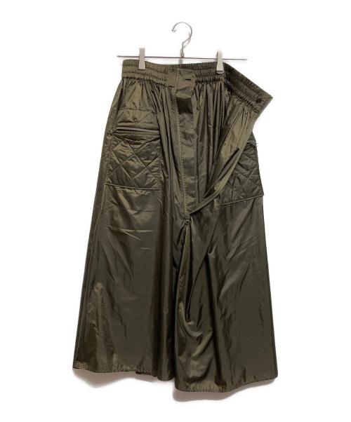 DOUBLE STANDARD CLOTHING（ダブルスタンダードクロージング）DOUBLE STANDARD CLOTHING (ダブルスタンダードクロージング) ESSENTIAL タフタボリュームスカート グリーン サイズ:36の古着・服飾アイテム