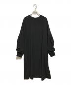 ENFOLDエンフォルド）の古着「ミリオーネ HUGE DRESS」｜ブラック