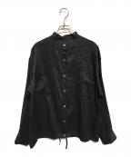FRAMeWORKフレームワーク）の古着「フレンチリネンドロストシャツ」｜ブラック