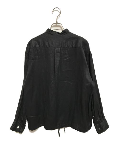 FRAMeWORK（フレームワーク）FRAMeWORK (フレームワーク) フレンチリネンドロストシャツ ブラック サイズ:なし（下記参照）の古着・服飾アイテム