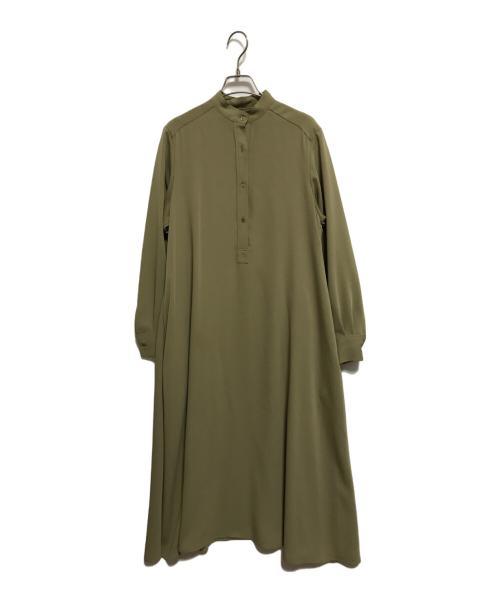 Graphpaper（グラフペーパー）Graphpaper (グラフペーパー) Satin band collar dess オリーブ サイズ:SIZE 00の古着・服飾アイテム
