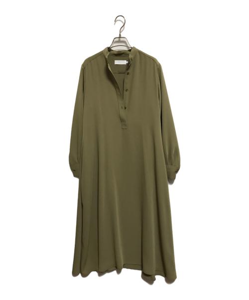 Graphpaper（グラフペーパー）Graphpaper (グラフペーパー) Satin band collar dess オリーブ サイズ:SIZE 00の古着・服飾アイテム