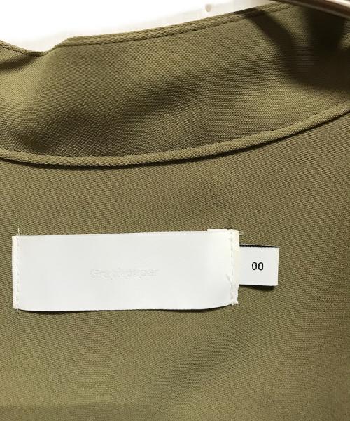 Graphpaper（グラフペーパー）Graphpaper (グラフペーパー) Satin band collar dess オリーブ サイズ:SIZE 00の古着・服飾アイテム