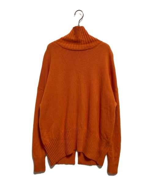 journal standard L'essage（ジャーナルスタンダード レサージュ）journal standard L'essage (ジャーナルスタンダード レサージュ) カシミヤMIXハイネックプルオーバー オレンジ サイズ:不明の古着・服飾アイテム