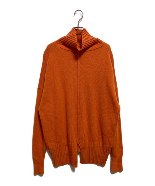 journal standard L'essage（ジャーナルスタンダード レサージュ）journal standard L'essage (ジャーナルスタンダード レサージュ) カシミヤMIXハイネックプルオーバー オレンジ サイズ:不明の古着・服飾アイテム