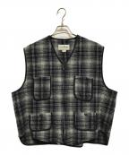 L.L.Beanエルエルビーン）の古着「チェックウールベスト」｜ネイビー×グレー