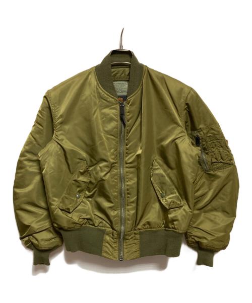 ALPHA（アルファ）ALPHA (アルファ) MA-1ジャケット オリーブ サイズ:Mの古着・服飾アイテム