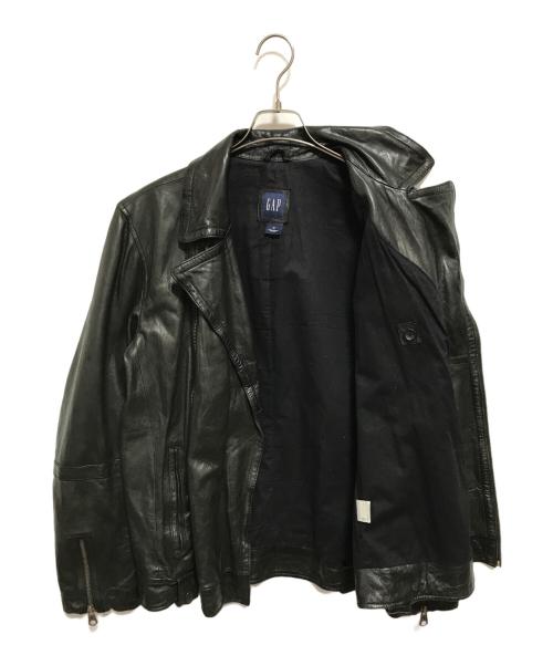 GAP（ギャップ）GAP (ギャップ) レザーライダースジャケット ブラック サイズ:Mの古着・服飾アイテム