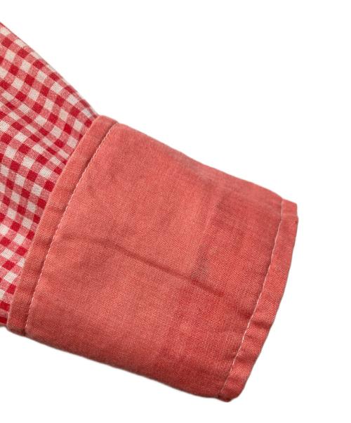 PERMANENT PRESS（パーマネントプレス）PERMANENT PRESS (パーマネントプレス) 60-70sチェックシャツ ピンク×ホワイト サイズ:Sの古着・服飾アイテム