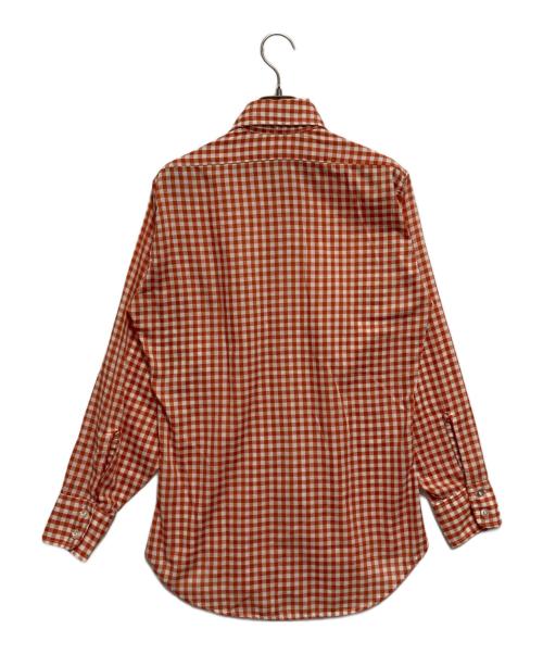 LEVI'S（リーバイス）LEVI'S (リーバイス) 長袖シャツ オレンジ×ホワイト サイズ:なし(下記参照)の古着・服飾アイテム