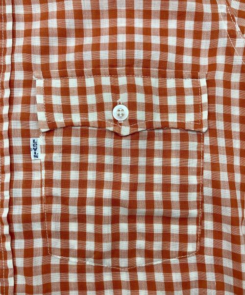LEVI'S（リーバイス）LEVI'S (リーバイス) 長袖シャツ オレンジ×ホワイト サイズ:なし(下記参照)の古着・服飾アイテム