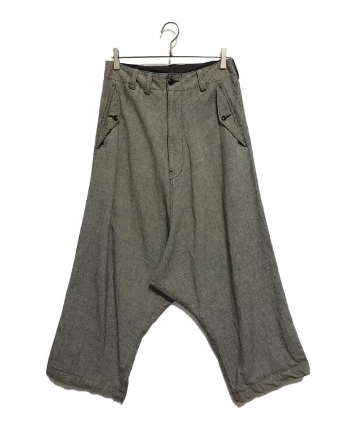 Yohji Yamamoto pour homme（ヨウジヤマモト プールオム）Yohji Yamamoto pour homme (ヨウジヤマモト プールオム) チェックパンツ グレー サイズ:SIZE 2の古着・服飾アイテム