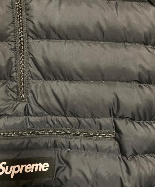 SUPREME（シュプリーム）Supreme (シュプリーム) Micro Down Half Zip Hooded Pullover ブラック サイズ:Mの古着・服飾アイテム