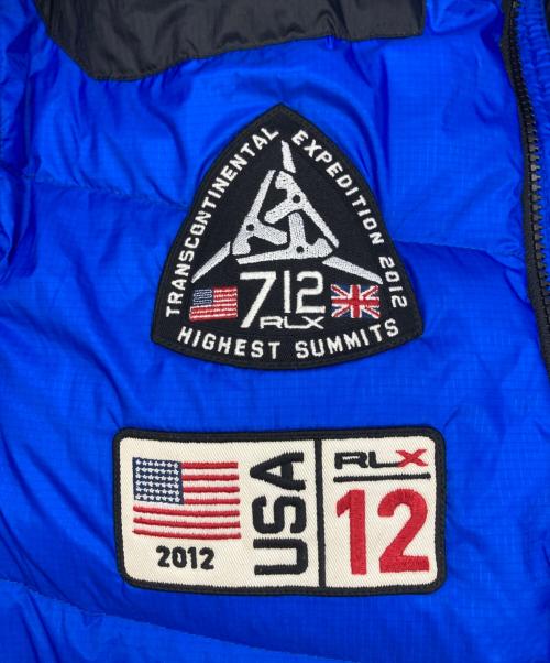 RLX RALPH LAUREN（アールエルエックスラルフローレン）RLX RALPH LAUREN (アールエルエックスラルフローレン) ダウンジャケット ブルー サイズ:Lの古着・服飾アイテム