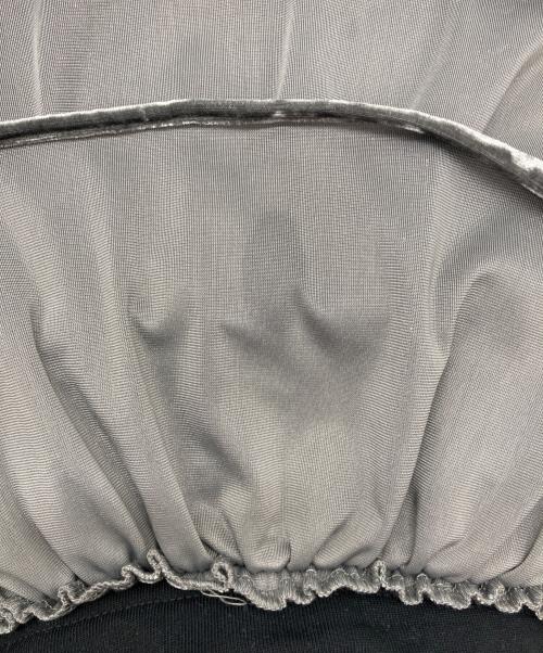 BEAUTY&YOUTH（ビューティーアンドユース）BEAUTY&YOUTH (ビューティーアンドユース) スウェット×ベロアティアード プルオーバー ブラック サイズ:なし(下記参照)の古着・服飾アイテム