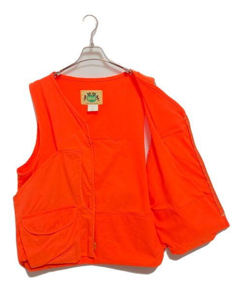IDEAL（イデアル）Ideal (イデアル) ハンティングベスト オレンジ サイズ:Lの古着・服飾アイテム