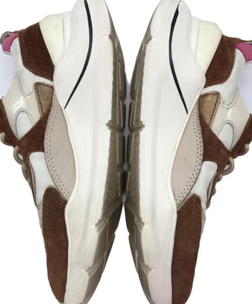 D.A.T.E.（デイト）D.A.T.E. (デイト) ローカットスニーカー ホワイト×ブラウン サイズ:22.5㎝の古着・服飾アイテム