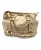 MIU MIUミュウミュウ）の古着「2WAYショルダーバッグ」｜ベージュ