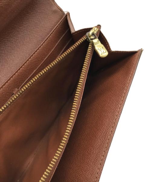 LOUIS VUITTON（ルイ ヴィトン）LOUIS VUITTON (ルイ ヴィトン) モノグラムポルトフォイユ・サラ ブラウンの古着・服飾アイテム