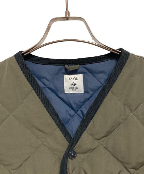 HOUSE HOLD（ハウスホールド）HOUSE HOLD (ハウスホールド) TAION (タイオン) 別注 キルティングダウンジャケット グリーン サイズ:SIZE 2の古着・服飾アイテム