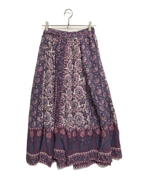 Ron Herman（ロンハーマン）Ron Herman (ロンハーマン) 総柄ラップスカート パープル サイズ:XSの古着・服飾アイテム
