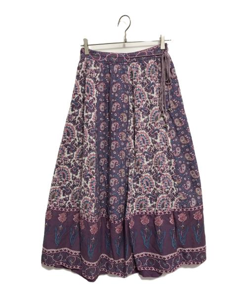 Ron Herman（ロンハーマン）Ron Herman (ロンハーマン) 総柄ラップスカート パープル サイズ:XSの古着・服飾アイテム