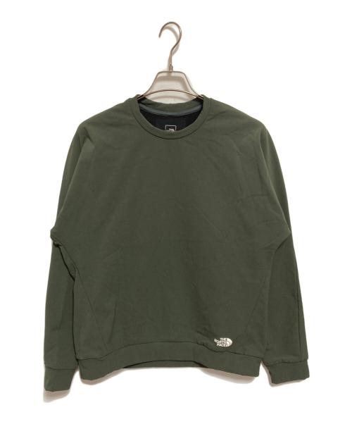 THE NORTH FACE（ザ ノース フェイス）THE NORTH FACE (ザ ノース フェイス) APEX THERMAL CREW オリーブ サイズ:Lの古着・服飾アイテム