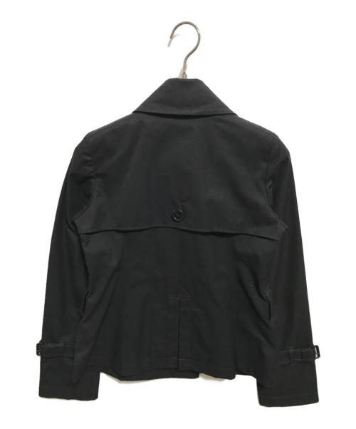 BURBERRY BLUE LABEL（バーバリーロンドンブルーレーベル）BURBERRY BLUE LABEL (バーバリーブルーレーベル) ショートトレンチコート ブラック サイズ:36の古着・服飾アイテム