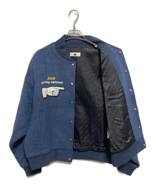 DONCARE（ドンケア）DONCARE (ドンケア) スタジャン ブルー サイズ:Lの古着・服飾アイテム