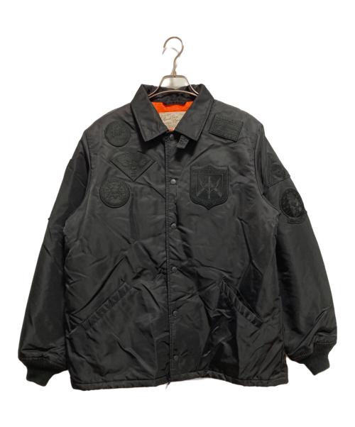 AVIREX（アヴィレックス）AVIREX (アヴィレックス) COACH JACKET TOP GUN ブラック サイズ:XLの古着・服飾アイテム