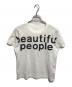 beautiful people（ビューティフルピープル）の古着「cotton jersey logo print Tshirts」｜ホワイト
