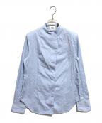 HER.ハー）の古着「コットンスタンドカラーシャツ」｜ブルー