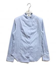 HER.（ハー）の古着「コットンスタンドカラーシャツ」｜ブルー