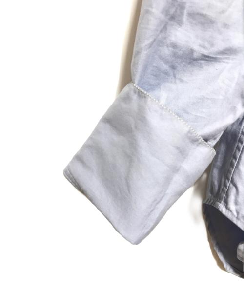 HER.（ハー）HER. (ハー) コットンスタンドカラーシャツ ブルー サイズ:FREEの古着・服飾アイテム